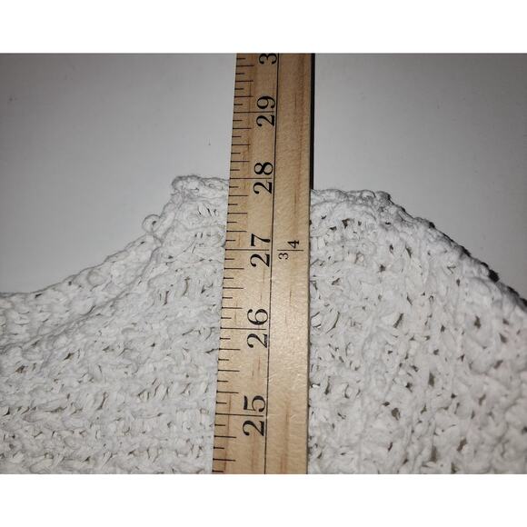 J Jill Sweater Womens L Open Knit minimalist beachy coastal Boho Prairie cottage - Picture 6 of 9